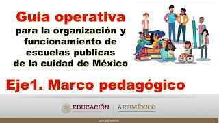 Eje 1 Marco pedagógico Guía operativa para escuelas públicas de la Ciudad de México AEFCM SEP [upl. by Ylrebmi776]