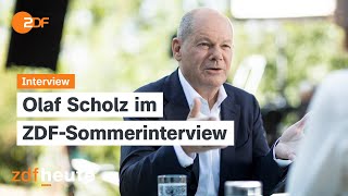 Scholz lehnt Vertrauensfrage ab  ZDFSommerinterview 08092024 [upl. by Amikahs]