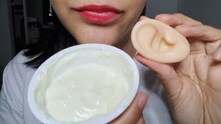 ASMR COMIENDO YOGURT EN OREJITA  ASMR en Español [upl. by Normalie521]