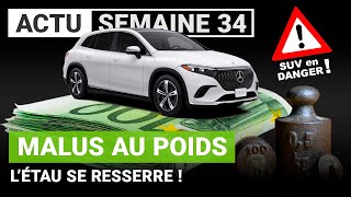 Malus au poids  les voitures électriques bientôt concernées [upl. by Sirc464]