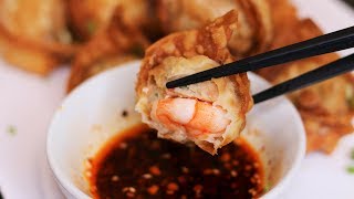 THE SECRET TO CRUNCHY FRIED WONTONS REVEALED Crispy Fried Wonton Recipe [upl. by Nahgiem235]