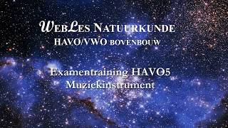 Examentraining HAVO5 Muziekinstrument [upl. by Crescin]