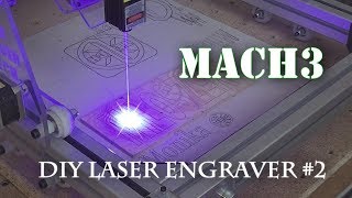 Banggood DIY Laser engraver 2500mW Mach3 2 [upl. by Moulden317]