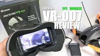 EACHINE VR007 FPV Goggles Review  UnBox Inspection amp Setup [upl. by Orlantha919]