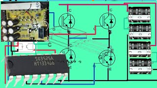 solar inverter without battery circuit diagram  solar dc to ac converter without battery [upl. by Eidob]