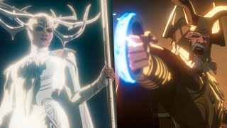 Hela VS Odin Full Fight  Wenwu The Ten Rings  What If Season 2 Episode 7 [upl. by Euqinoj721]