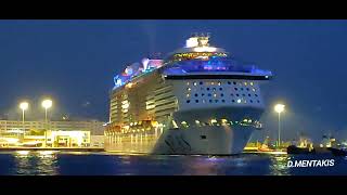 ODYSSEY OF THE SEAS DEPARTURE FROM PIRAEUS [upl. by Judi1]