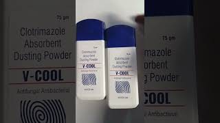 Vcool powder antifungal antibacterial clotrimazole dusting powder benefits fayada [upl. by Lewert]