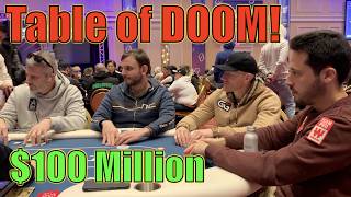 Im At quotTable Of DOOMquot 100 Million On My Right In BIGGEST Event Of The Year Poker Vlog Ep 291 [upl. by Cutlor]