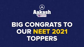 NEET UG 2021 Results of Aakash BYJUS Students Live Today 3 PM By Sachin Sir  Aakash BYJUS [upl. by Ijan395]