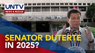 ExPrexy Rodrigo Duterte tops poll of possible 2025 Senatorial candidate [upl. by Natehc]