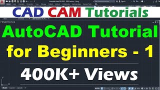 AutoCAD Tutorial for Beginners  1 [upl. by Nnyleuqcaj]