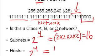 16 How to Find the Number of Subnets Valid Hosts [upl. by Anelat]