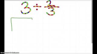 Dividing Fractions with whole numbers using a model [upl. by Llenoj16]