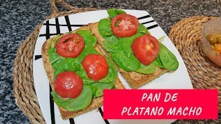 PAN DE PLÁTANO MACHO CON SOLO 2 INGREDIENTES [upl. by Akaya]