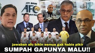 quotOke Kalau Maunya Gituquot Satu Dunia Dibuat Gedeg Sama Jawaban AFC PSSI Jangan Sepelekan Indonesia [upl. by Inaja]