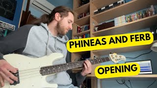 Phineas And Ferb Opening On Bass [upl. by Etnovahs531]