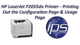 HP P2055dn  Printing Out the Configuration Page amp Usage Page [upl. by Garris]