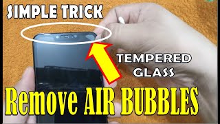 🔴Remove AIR BUBBLES From Tempered Glass with this Easy Trick  latest 2022  NeyHero TV [upl. by Shelman]