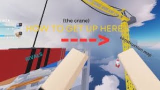 How to get to the crane in Roblox rivals [upl. by Lenroc589]