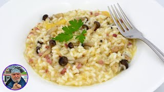 Risotto de hongos  Receta fácil  Receta para principiantes [upl. by Enilrek]