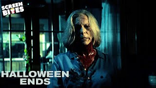 The Final Destruction of Michael Myers End Scene  Halloween Ends 2022  Screen Bites [upl. by Aluin]