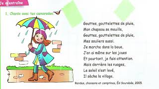 Gouttes gouttelettes de pluie la comptine [upl. by Gwenni859]