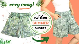 How to draft and sew these 1hour SHORTSCULOTTES Super easy and detailed drafting tutorial [upl. by Dekow]