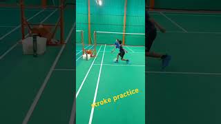 Cross block net practice for Akira👍viralvideoshortsfeedbadmintontrendingshortsshortvideonew [upl. by Wivestad]