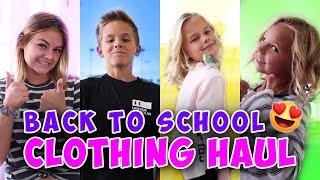 BACK TO SCHOOL CLOTHING HAUL  THE LEROYS [upl. by Aanas]