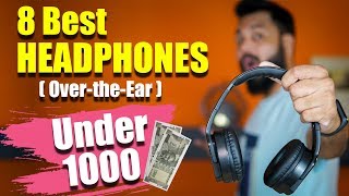 Top 8 Best OvertheEar HEADPHONES Not Earphones UNDER ₹1000 🎧🎧🎧 Wired amp Wireless [upl. by Alleinnad]