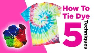 How to TieDye at Home Like a Pro  Try These 5 Easy Techniques [upl. by Donal460]