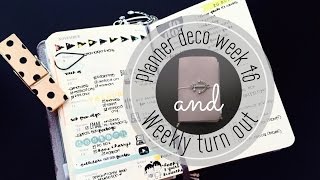 Planner Deco Week 46 amp Weekly Turn Out Pocket Moleskine Planner [upl. by Simone]