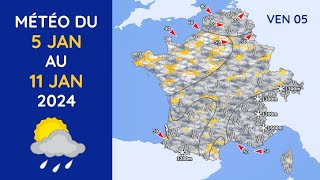 Météo du Vendredi 5 au Jeudi 11 Janvier 2024 [upl. by Lehcar]