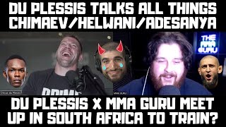 The MMA Guru amp Dricus Du Plessis Interview Adesanya amp Helwani Beef Title Shot Usman vs Chimaev [upl. by Akirat]