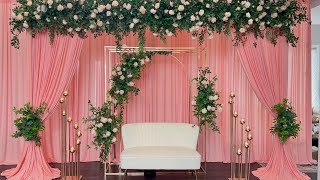 DIY  Elegant Backdrop Diy  Wedding Decor [upl. by Aramit]