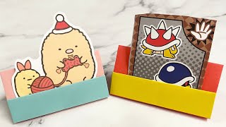 DIY 摺紙 卡片架 名片架 Origami card holder business card holder 愉樂生活 [upl. by Lledyr]