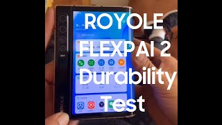 Royole FlexPai 2 Durability Test amp Bend Test [upl. by Kano]