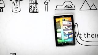 HTC Flyer  First Look [upl. by Abekam433]