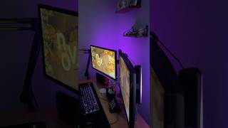 New govee lights installed The perfect amount of cozy cozygaming moodlight gamingsetup [upl. by Marou]