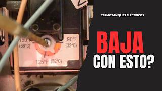 Como se baja la temperatura de un termotanque electrico [upl. by Alessig]