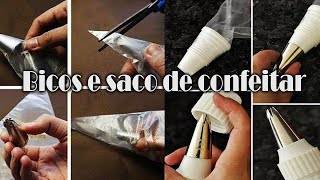 COMO COLOCAR BICO NO SACO DE CONFEITAR E QUAL É O MELHOR SACO  Alexandrealarcao [upl. by Ycart]