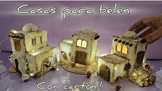 🍂Haz CASITAS para el BELEN o PESEBRE🍂 [upl. by Eylloh]