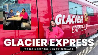 GLACIER EXPRESS TRAIN  Zermatt to St Moritz on Switzerlands Most Luxurious Panoramic Train [upl. by Strephonn965]