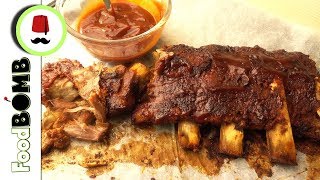 100 Malse Spareribs uit de oven maken  Droge Kruiden  BBQ Saus  Foodbomb [upl. by Abigale266]