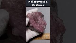 Large Tourmaline Specimen from the King Mine in California tourmaline gems minerals geology [upl. by Imuyam281]