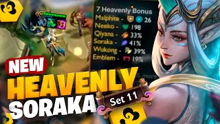 THIS TRAIT IS ILLEGAL 7 Heavenly Infinite Stats  TFT Set 11 PBE Gameplay [upl. by Mahau]