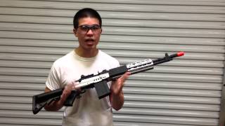 Airsoft GI Uncut  CM032 Full Metal M14 EBR AEG Airsoft Gun [upl. by Mir824]