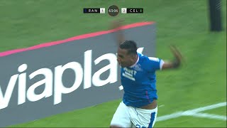 Alfredo Morelos scores for Rangers v Celtic in Viaplay Cup final [upl. by Isbel474]