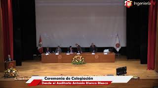 EN VIVO 🔴 Ceremonia de Colegiación CIP  CD Lima [upl. by Enilraep]